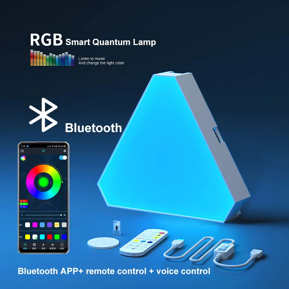 Quantum Triangle LED Lamp
