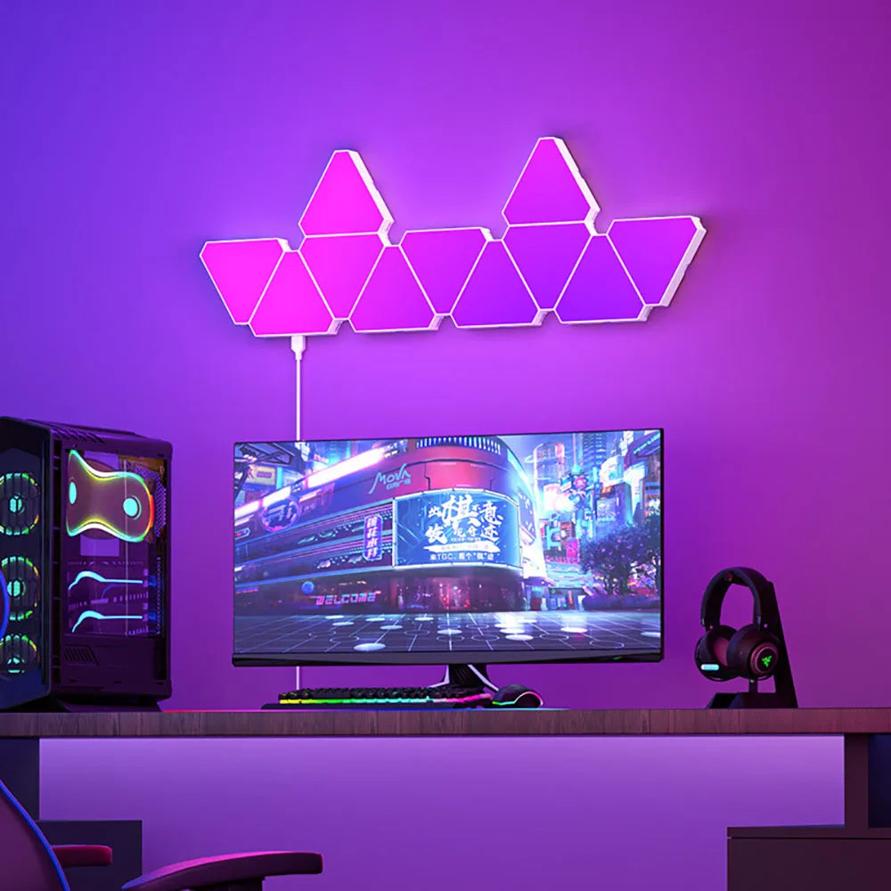 Quantum Triangle LED Lamp