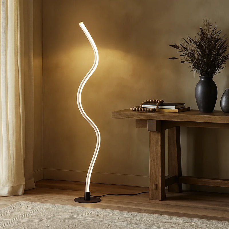RGBW Bendable Floor Lamp with App Control - Modern LED Light for Bedroom, 16 Million Colors, Standing Lamp for Home Office