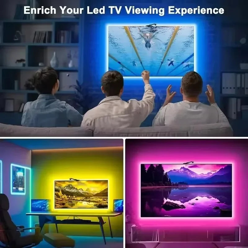 Ambilight Tv Kit Led Smart Light Strip With Camera For Tv Synchronization Tv Backlight Sync To Screen 5V Usb 5M 3.8M App Control