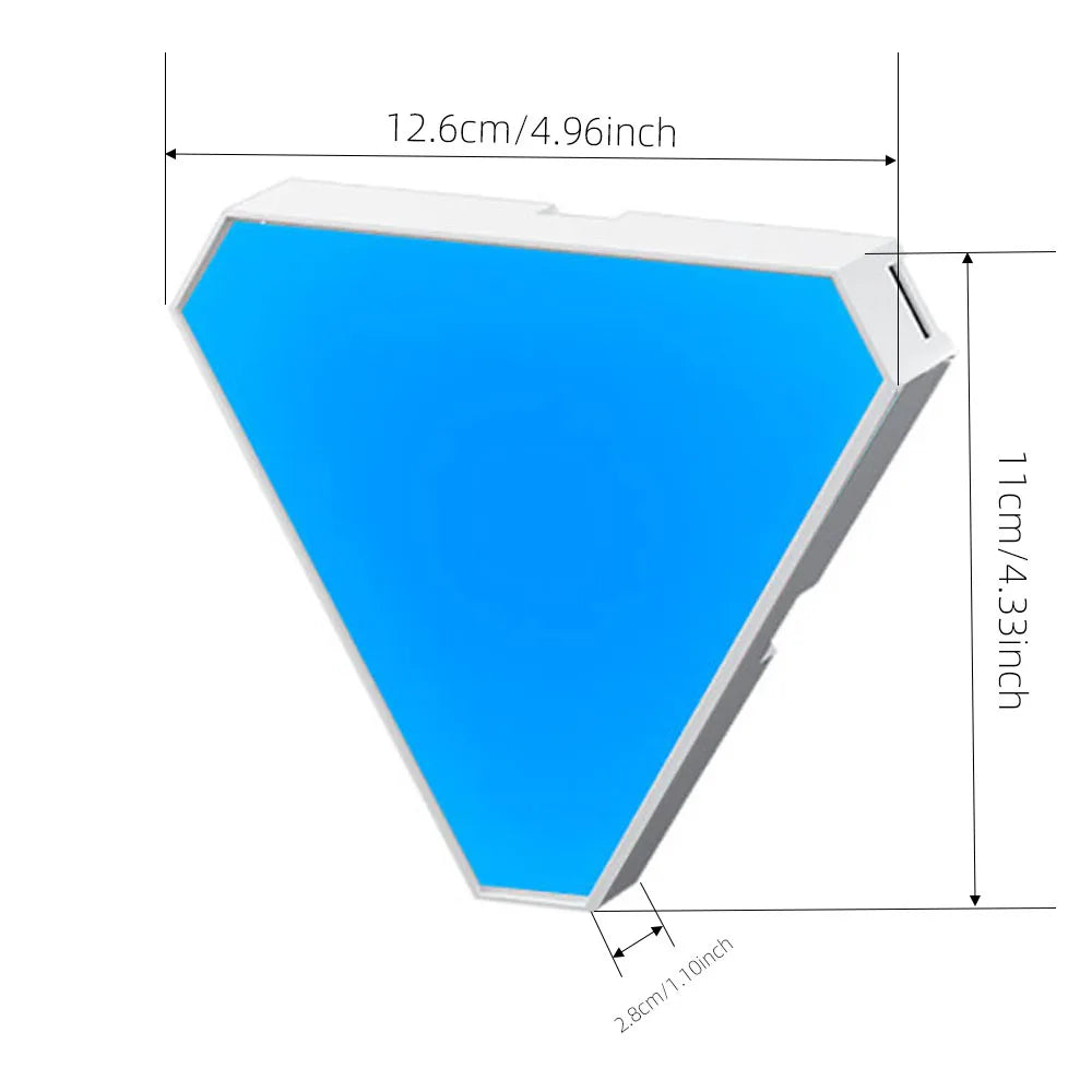 Quantum Triangle LED Lamp